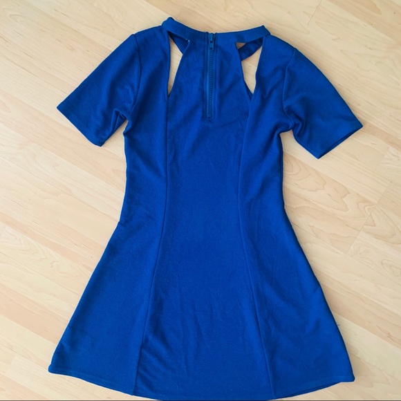 UO Silence and Noise cobalt skater SS dress M - Picture 6 of 8